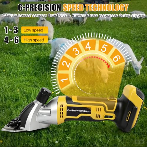 Cordless Sheep Shears for Dewalt 20V Max Battery, No Battery