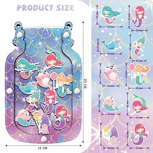 Qunclay Potty Training Jar with Stars for Toddlers,Mermaid Style - style: Mermaid Style