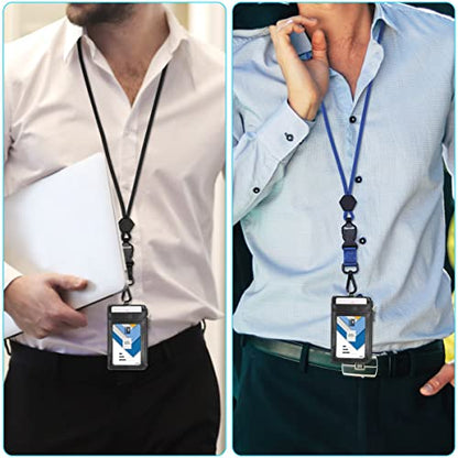 Wisdompro 23 inch Round Cord Lanyard with Safety Breakaway Buckle - color: Blue
