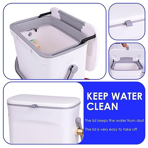 Automatic Chicken Waterer with Float Valve, Hose, and 4 Water Cups