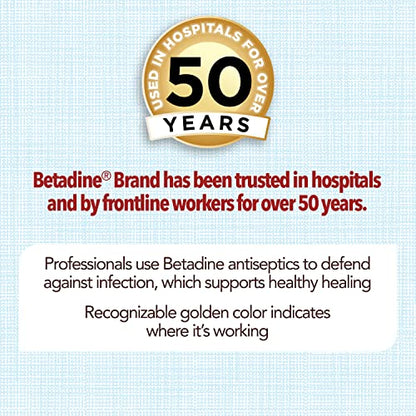 Betadine Antiseptic Povidone Iodine Solution 8 Fl Oz, 2 Pack - size: 8 Fl Oz (Pack of 2)