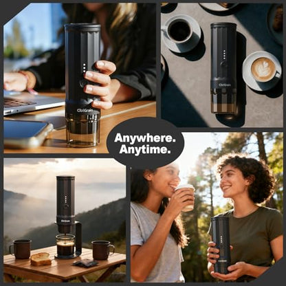 Portable Espresso Machine, Travel Coffee Maker with Bag & Stand