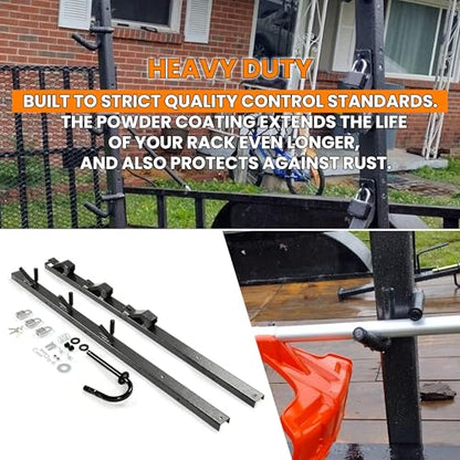 ECOTRIC 3 Place Weedeater Rack Carrier Mount On Landscape Truck Trailer - color: 3 Locking Positions