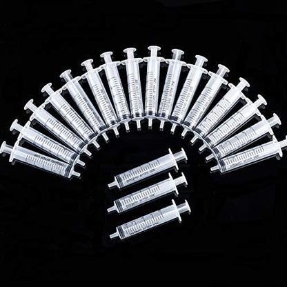 Frienda 20 Packs 10 ml Plastic Syringe with Measurement, No Needle Suitable for Scientific Labs, Measuring, Watering, Refilling - size: 10 ml