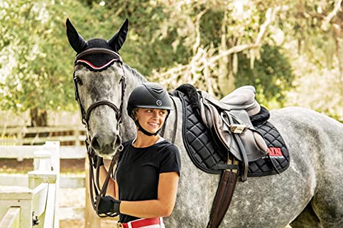 All Purpose English Saddle Pad, Handmade Jumping Saddle Pad, Fly Bonnet Special, English Saddle Pads for Horses - Equestrian Riding Equipment and Accessories