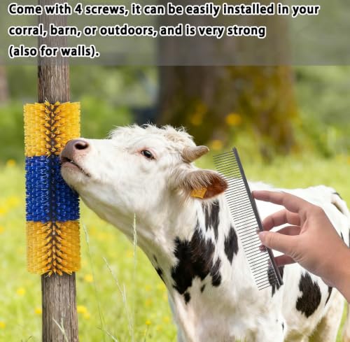 2/4PCS Livestock Massage Brush, Horse Cow Goat Pet GroomingTools - size: 4pack