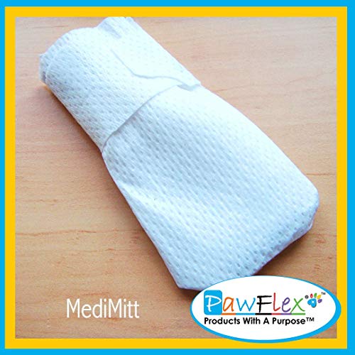 Medimitt Paw Bandages for Dogs, Cats and Pets – Stretchy Medical Booties, First Aid for Paws – Non Slip, Non Adhesive, Breathable, Disposable, Washable, Adjustable Strap,12 Pack (X-Large) - size: X-Large 12 Pack