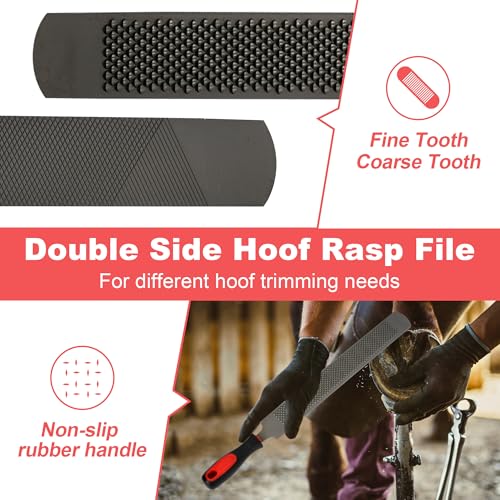 8Pcs Farrier Hoof Tool Kit, Horse Hoof Trimming Tools, For Horses Cattle