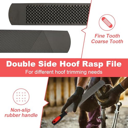 8Pcs Farrier Hoof Tool Kit, Horse Hoof Trimming Tools, For Horses Cattle