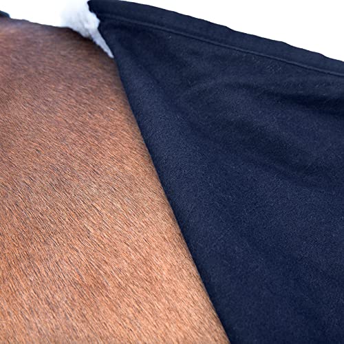 HORZE Millau Wool Blanket - Dark Blue - 78 in - size: 78 in