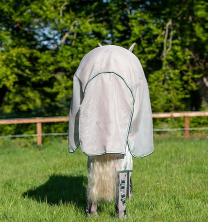 Horseware® Rambo Flybuster with No-Fly Zone™ Fly Sheet - Oatmeal/Sage & Beige & Green, 87 inches - size: 87