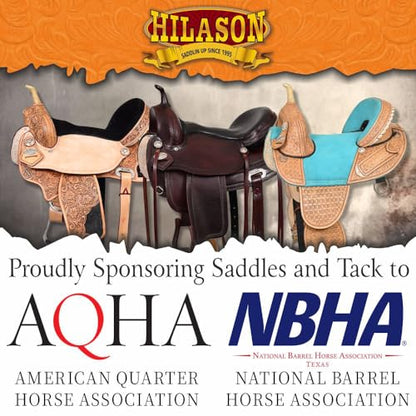 HILASON Flex Tree Western Saddle Tan Barrel Trail Horse - size: 17 In