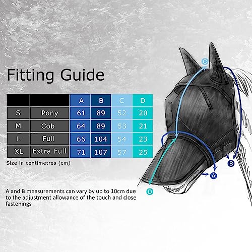 Harrison Howard CareMaster Horse Fly Mask Large Eye Space Half Face with Ears Moonlight Silver Small Pony - color: Moonlight Silver, size: Pony (Small)