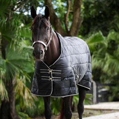 Equinavia Norse Gusseted Stable Blanket 200g - Black - 72 in - size: 72 in