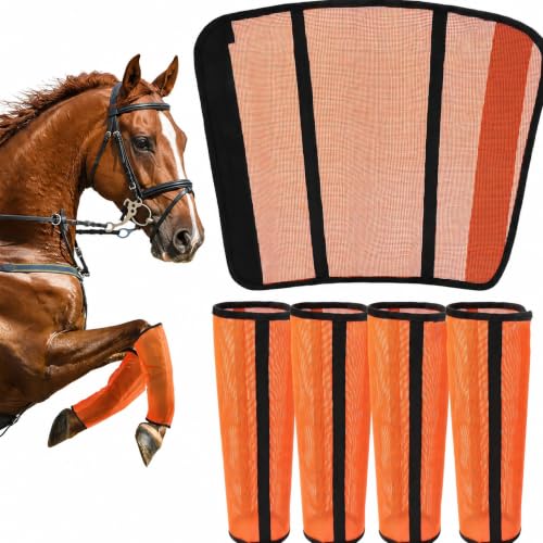 Set of 4 Horse Fly Boots,Reduce the Number of Mosquitoes Landing