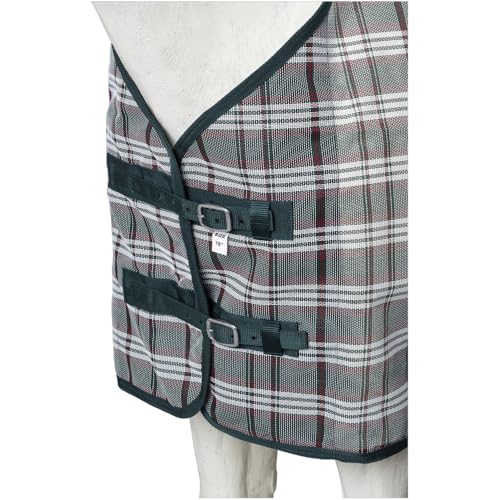 Tough 1 Tough-1 PVC Coated Mesh Tri-Shield Fly Sheet - color: Hunter Green, size: 78"