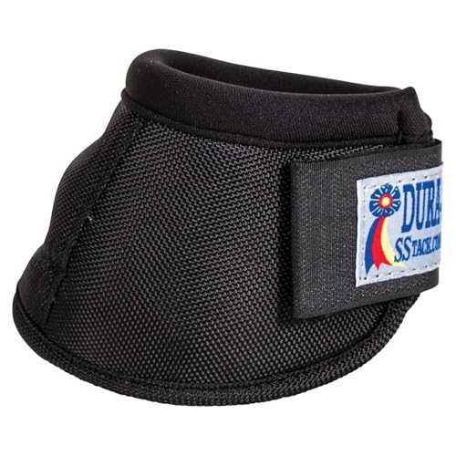 Dura-Tech Ballistic Bell Boots for Horses | Ballistic Nylon Outer | Neoprene Cushioning | Rub-Free Design | Secure Fit for Active Horses - size: Medium