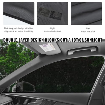 Ohleats 4PCS Car Window Shades, Heat & UV Block Mesh Cover, Car - size: Car 4PCS