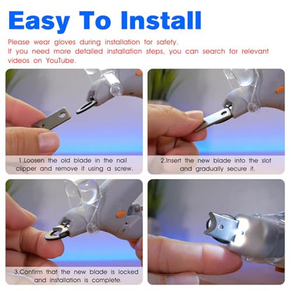 6 Pet Nail Clipper Blade Replacement Part for Resco Guillotine Trimmers | Pets Dogs Guillotine Nail Trimmer Blades -6 Pack