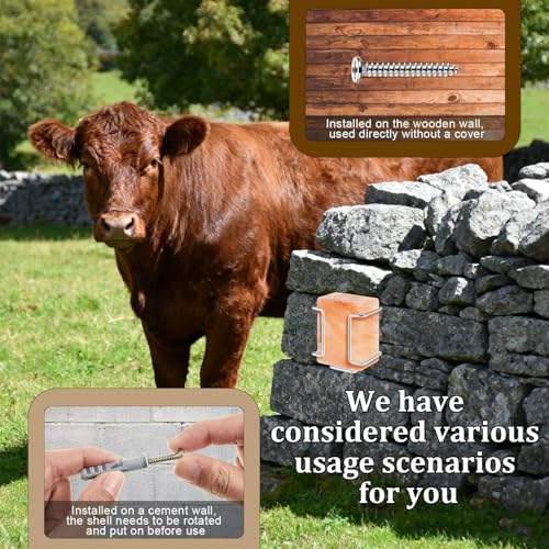 Salt Block Holder for Deer, Horses & Goats, Mineral Block Holder | Rust Resistant Deer Salt Lick Block Feeder, Hanging Salt Holder for Livestock, Fits Standard 4 lb Mineral Blocks - size: 1 Pcs
