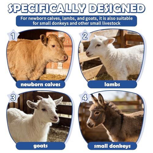 Calf Blanket Goat Coats Winter Jacket Calves Warming Blanket Warm Thickened Waterproof Windproof Calves Livestock Warm Clothes for Goats, Alpacas, Donkeys and Other Livestocks (1)