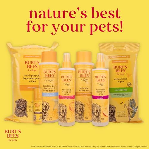 Burt's Bees for Pets Palm Brush with Hemp Bristles, Large Dogs, 24-Pack - size: 24 Count