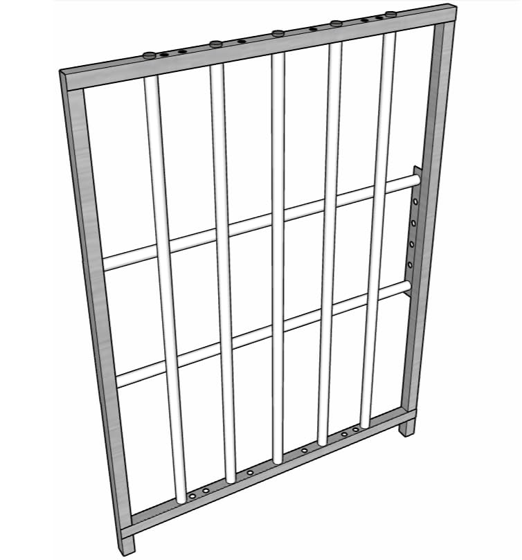 Aluminum 30-Inch-Long by 40-Inch-Tall Sheep & Goat Lamb & Kid Creep Feeding Panel Feeder Feed
