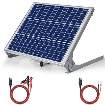 SUNER POWER 12V 50W Solar Battery Charger Maintainer, Built-in UltraSmart MPPT Controller, Adjustable Mount Bracket, Waterproof 50 Watt Solar Panel Kit for 12 Volt SLA Deey Cycle AGM Lifepo4 Battery - size: 50W Ultra