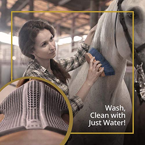 Kavallerie Gel Saddle Pad - Helps with Saddle Bridging, Sore Back, Swayed Back, High Withers English Bareback Pad for Horses, Protective, Perfect for Eventing, Schooling, Dressage - size: Front Riser