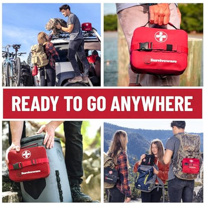 Surviveware Comprehensive Waterproof Premium Survival First Aid Kit - style: Large Waterproof