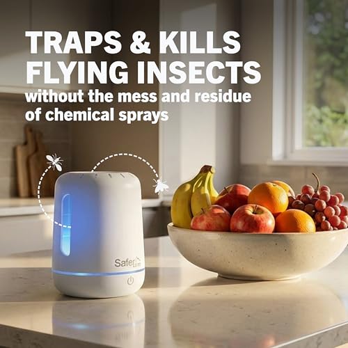 Safer Home Catch 360° Cordless Flying Insect Trap - size: 1 Cordless Trap + 6 Glue Cards