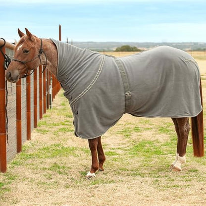Classic Equine Econo Polar Fleece Cooler Blanket Grey M - size: M