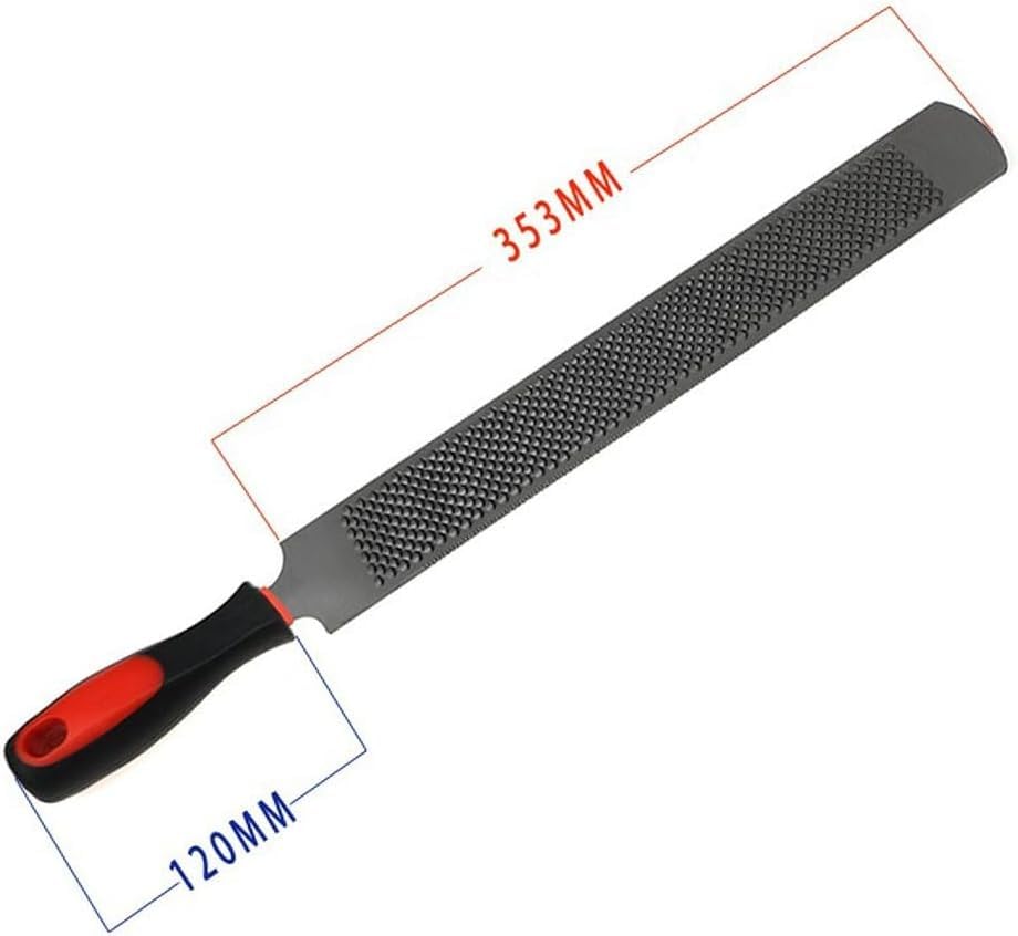 T12 Carbon Steel Horse Hoof Rasp - 14" Professional Farrier Tool with Non-Slip Rubber Handle for Horse/Goat/Cow/Donkey/Animal Hooves (14 inch) - color: 14 inch