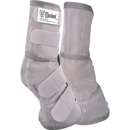 Cashel Crusader Horse Fly Leg Guards Draft Grey - color: Grey, size: Draft