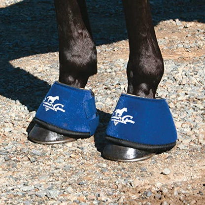 Professional's Choice Quick-Wrap Bell Boots | Ultimate in Hoof and Soft Tissue Protection | 360 Degree Wrap | Small, Medium, Large - color: Royal Blue, size: Large