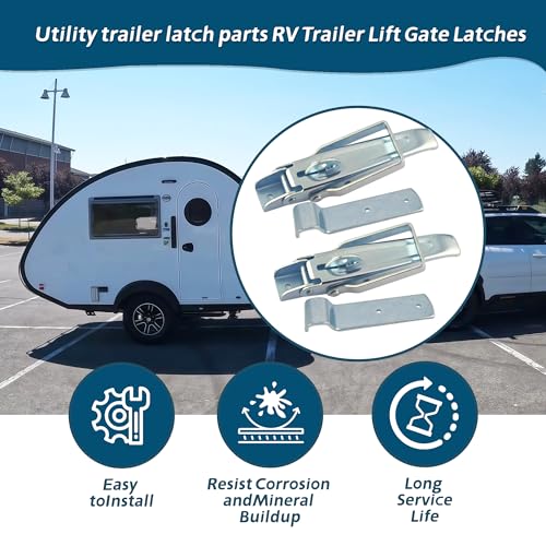 2Pcs Utility RV Trailer Lift Gate Latches for karavan Camper Trailer Latch