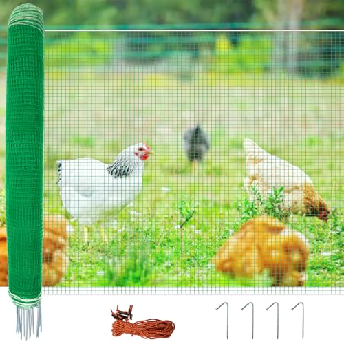 Temporary Fence with Posts 4' x 65' Suitable for Backyard, Garden - size: 4' x 65'
