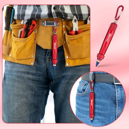 Aluminum Lumber Crayon Holder, 1/2 in Crayons, Red 1 Pack - color: Red-1
