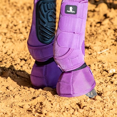Classic Equine Dyno Turn Bell Boots - color: Violet Purple, size: Small