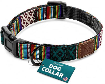 Embark Dog Collar - Adjustable Heavy Duty Outdoor Pet Training Collar - color: Mayan, size: Large
