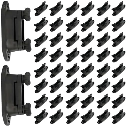 50 Pack Electric Fence Tape clamp Corner Stretch tensioner insulators screwlock polytape for Wood Post