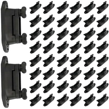 50 Pack Electric Fence Tape clamp Corner Stretch tensioner insulators screwlock polytape for Wood Post