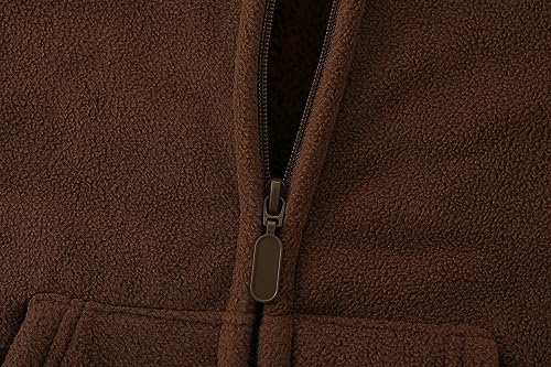 Toddler Winter Coats Baby Boys Girls Fuzzy Sherpa Fleece Jackets - color: Z-coffee, size: 1-2T