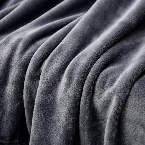 YISURE Waterproof Reversible Bed Blanket 90"x80", Slate Grey/Cool Grey | Large KingSize Squirt Blanket Stain & Leak Proof - color: Slate Grey/Cool Grey, size: 90x80 in