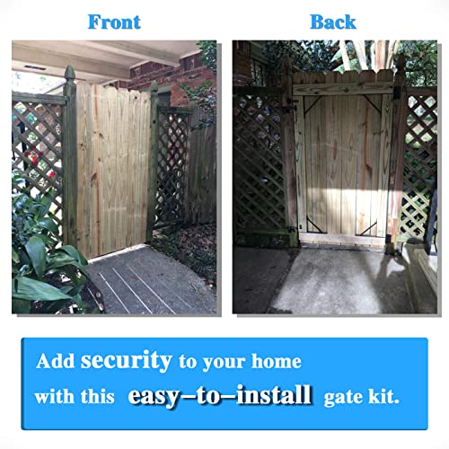 Heavy Duty Fence Gate Kit Gate Hardware No Sag Kit 2x4s Adjustable for Wooden Fence Gate Windows Shed Doors - size: 1 Set