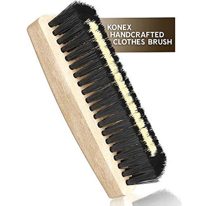 Light Wood Lint Brushes for Clothes, Clothes Brush, Cashmere Brush Old Fashioned Home Essentials Lint Remover by Konex - color: Light Wood