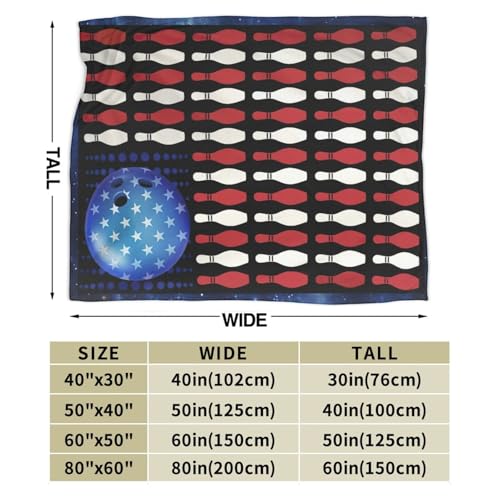 Super Cozy Soft Bowling Throw Blanket - Warm Plush Fluffy Women Men Lightweight Fleece Flannel Gifts for Kids Adults 50"X40" - color: Bowling, size: 50"x40"