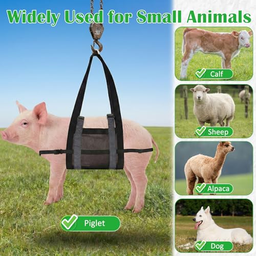 Calf Sling for Weighing Animals with Adjustable Back Straps 24" x 14"