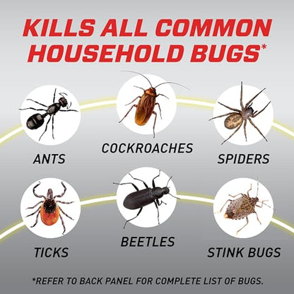 Ortho Home Defense Max Indoor Insect Barrier, 9 fl. oz. with Refill | Kills Ants, Roaches, Spiders, Fleas and Ticks, 360 Sprayer - color: Flairosol + Refill