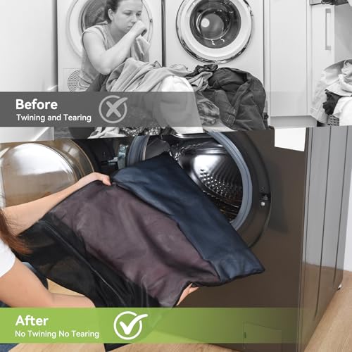 OTraki 2 Pack Durable Mesh Laundry Bags for Delicates 12x16 Inches | Breathable Washing Bags with Sturdy Zipper Reusable Lingerie Bags for Clothes Pants Underwear Bra Socks - size: 12 x 16 Inch
